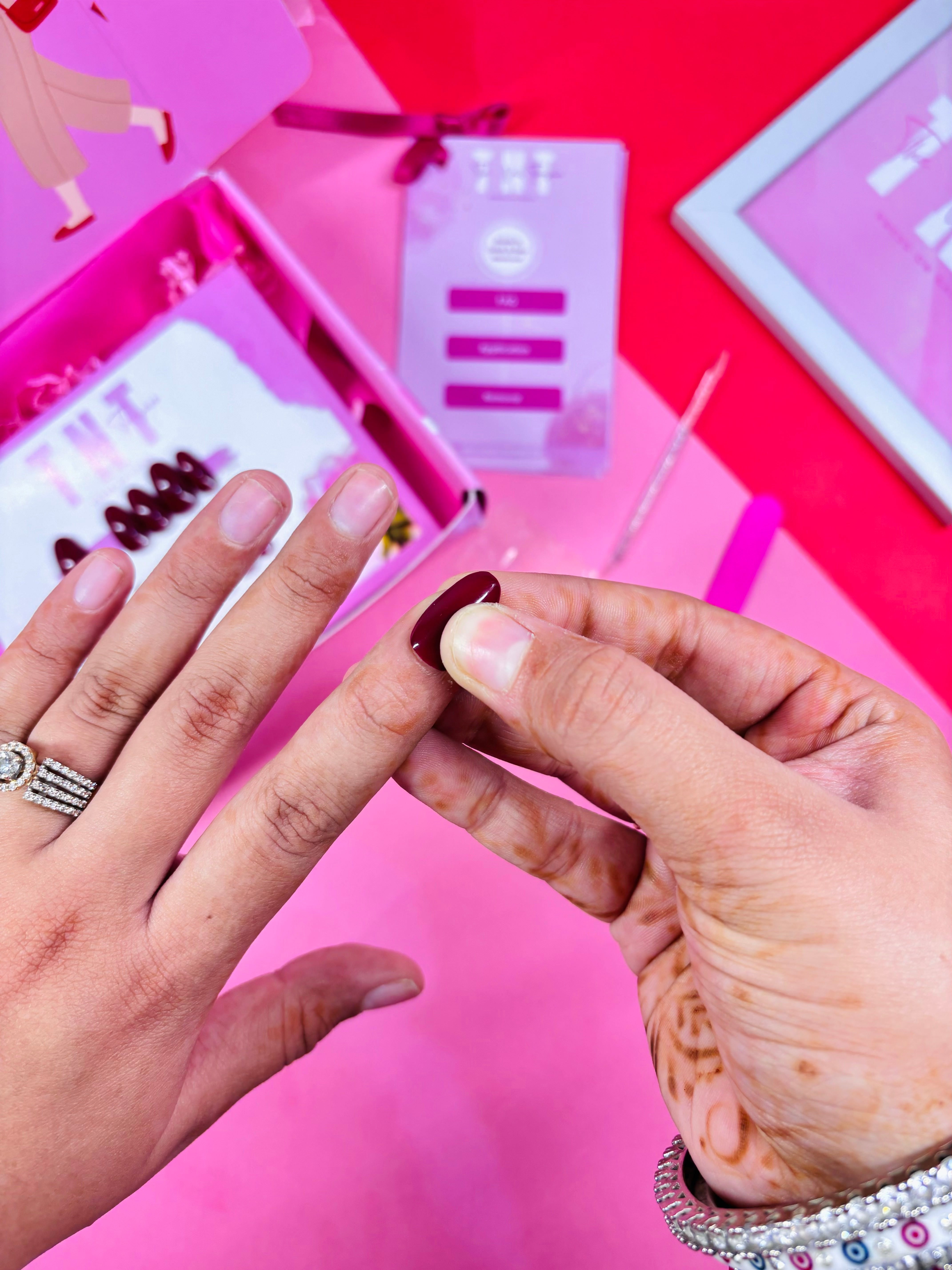 Step - 5, How to apply Press On Nails