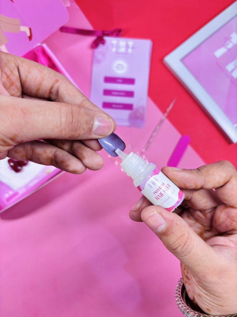 Step - 4, How to apply Press On Nails