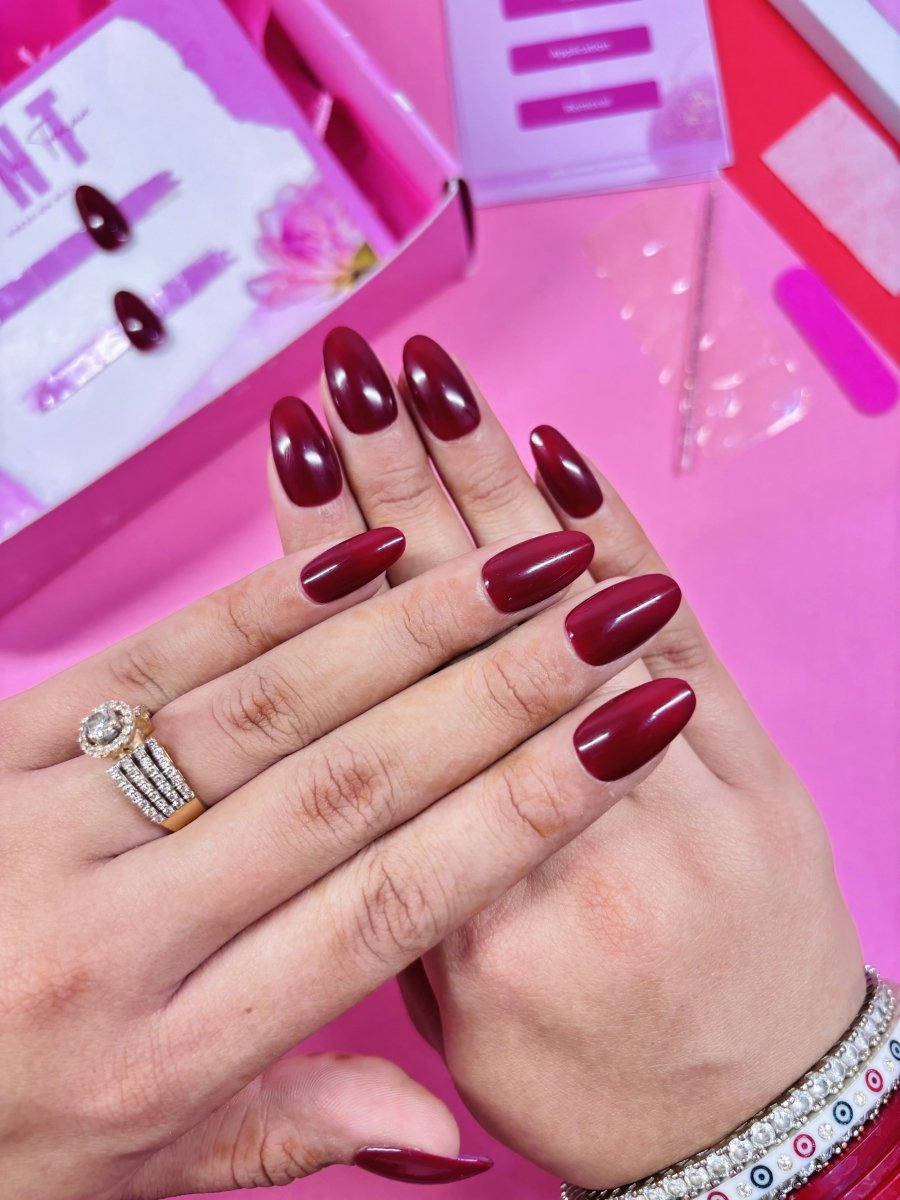 Step - 6, How to apply Press On Nails