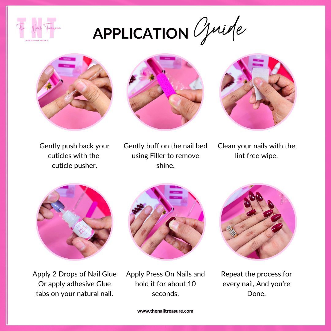 Press on nails Application Guide 