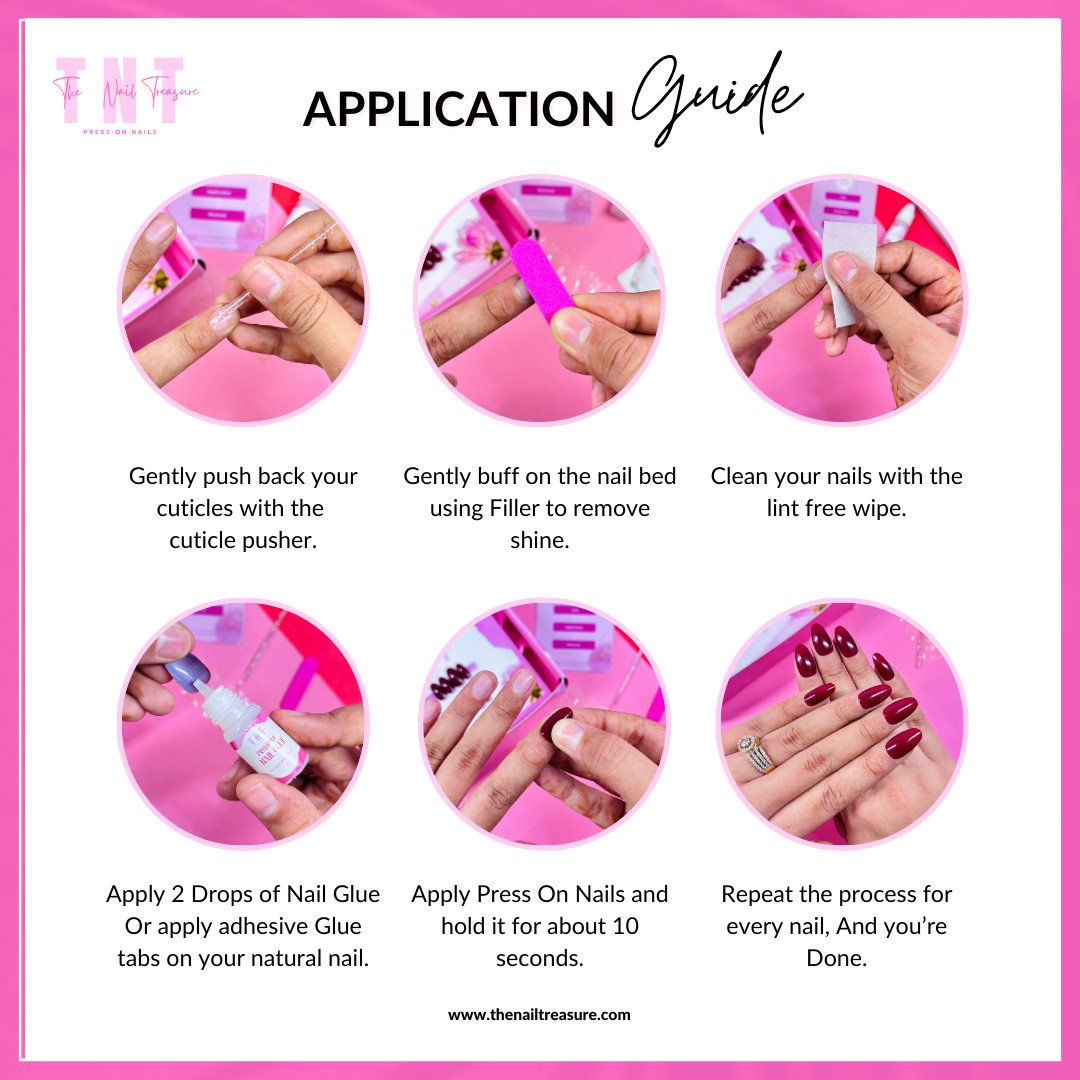 Press on nails Application Guide 