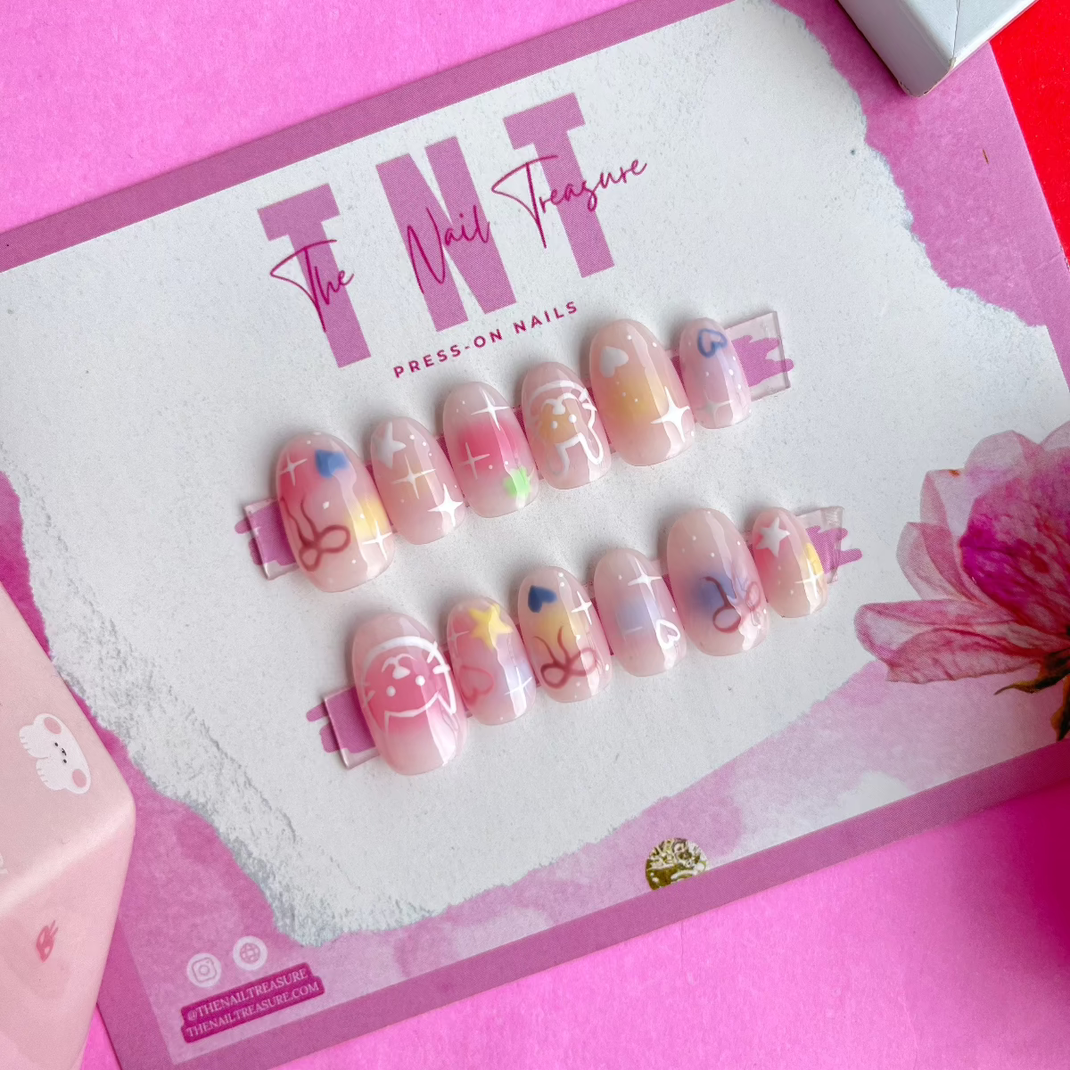 Kawaii Punch press on nail set