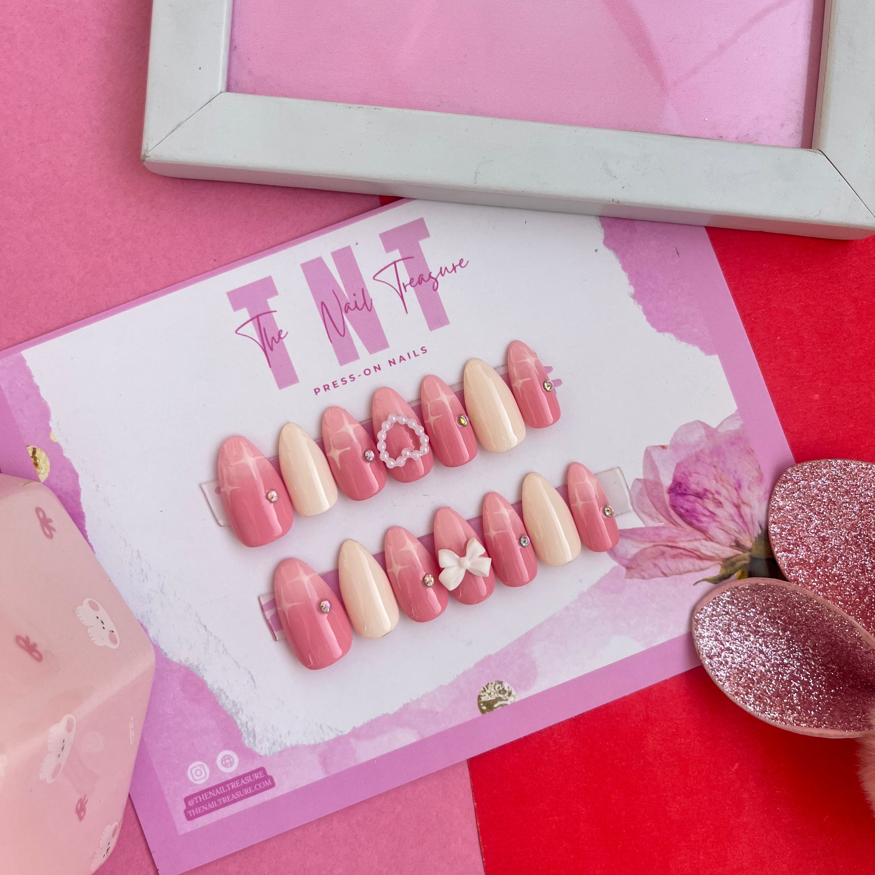 Designer Press On Nails By The Nail Treasure, From subtle to Bold We have Every Design of art in Fake Nails